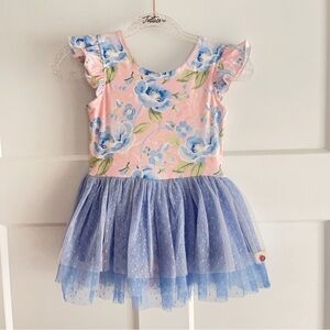 Cheeky Plum Floral Leotard Size 3T